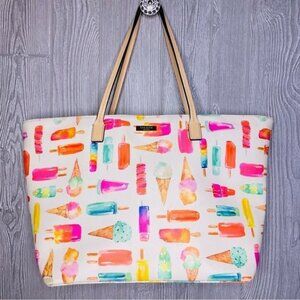 Kate spade flavor of the month popsicle summer tote bag hand bag purse large